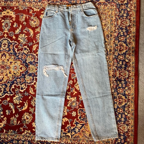 Vintage Distressed Mom Jeans - Picture 1 of 5